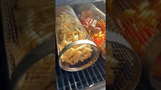 Rolling Grill Basket - Perfect for BBQ!