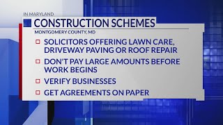 Montgomery County police warn of door-to-door handyman schemes