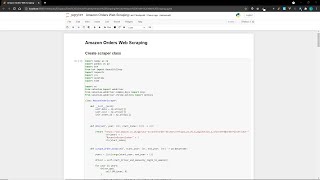 Web scraping Amazon orders with Python and Selenium demo