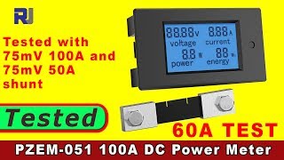 Review of Peacefair PZEM-051 100A DC Current Power meter