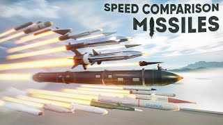 SPEED COMPARISON 3D | Missiles 🚀