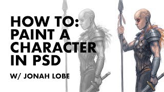 How To Paint A Character in Photoshop Live Demo