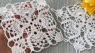 NEW AUTENTIC Crochet Motif Design Runner, Blouse Step by Step Tutorial