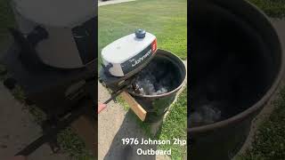 1976 Johnson 2hp Outboard #fishing #bassfishing #fish