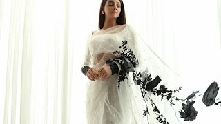Saba qamar look stunning in white saree