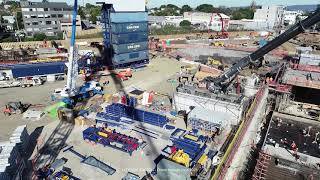 CRL Link Alliance Mt Eden station site Drone footage June 2021