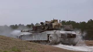 U.S Soldiers • M1A1 Abrams Battle Tank • Live-Fire Exercise