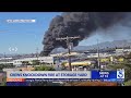 Fire erupts at North Hollywood storage yard