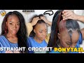 The Most Natural STRAIGHT Crochet PONYTAIL w/ $19 Hair! | MARY K. BELLA