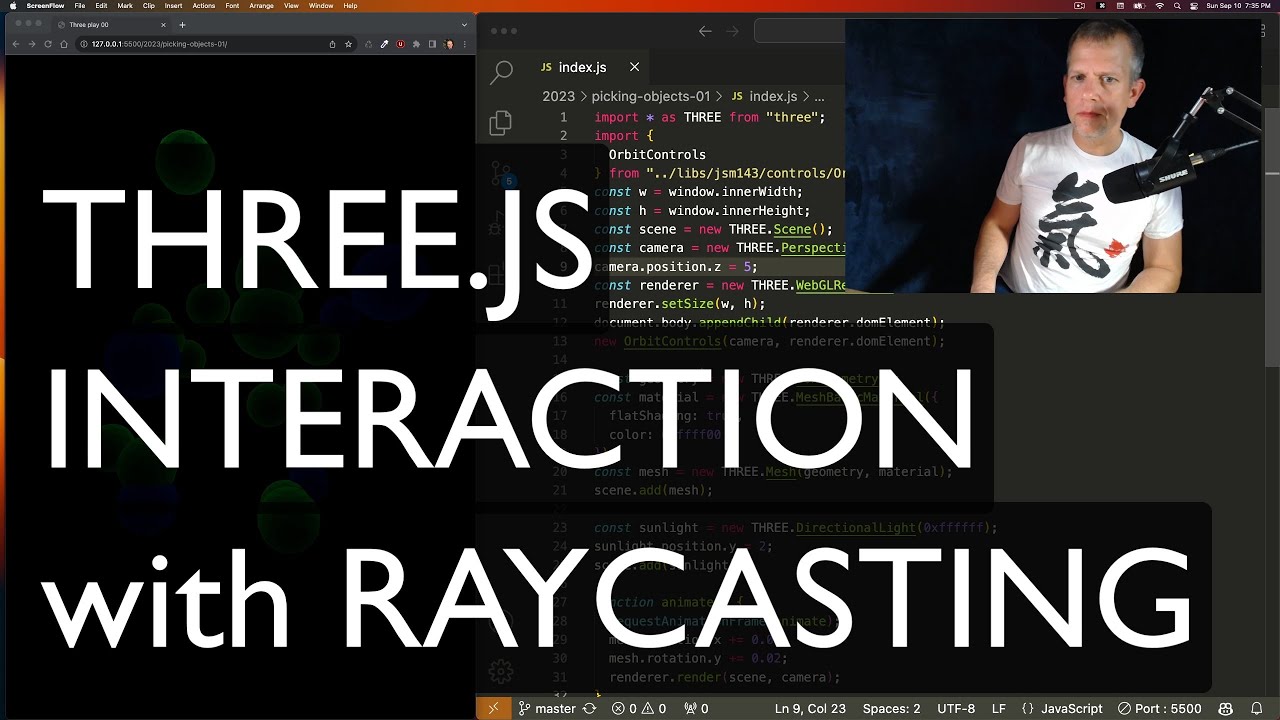 Picking Objects In Three Js Youtube