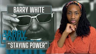 Barry White - Staying Power | REACTION 🔥🔥🔥