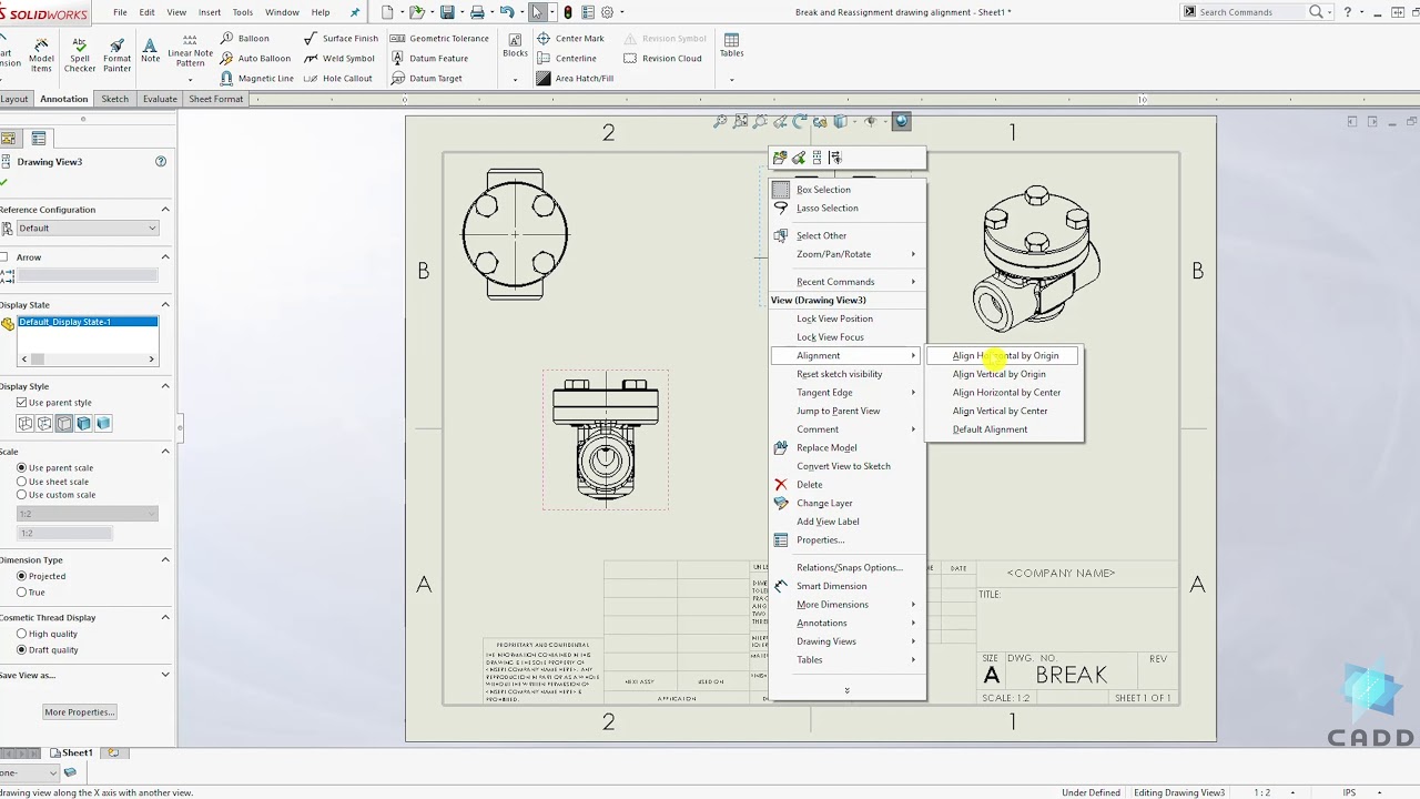 SolidWorks Tutorial For Beginners #101 - How To Break And Reassign ...