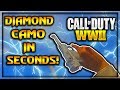 HOW TO GET DIAMOND CAMO IN CALL OF DUTY WW2 IN SECONDS!?! (Diamond Camo Tutorial/Glitch)