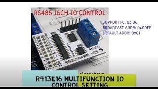 R413E16 R413D08 Multi-function IO Control Slave address changing