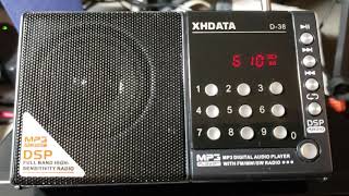 NHK Radio Japan via France on XHDATA D38 portable 6105 kHz Shortwave