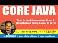Core Java Tutorials | What is the difference b/w String & StringBuffer & String builder in Java?