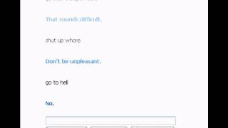 cleverbot : what happens when you use bad language