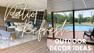 2022 PATIO REFRESH | Outdoor Decorating Ideas | Backyard Oasis On A Budget