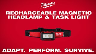 Milwaukee Rechargeable Magnetic Headlamp \u0026 Task Light | Milwaukee Personal Lighting