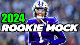 2024 Dynasty Football Rookie Mock Drafts! | THE FIRST LOOK