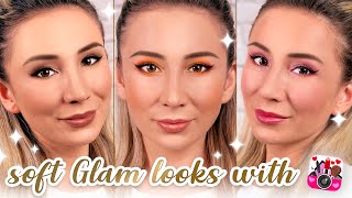 3 Everyday soft glam looks! 3 mins to see which glam looks suit you | Glam Makeup | Makeup apps