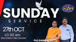 SUNDAY SERVICE from Calvary Deliverance Healing Ministry,IPM Dandeli, Date_27/10/24