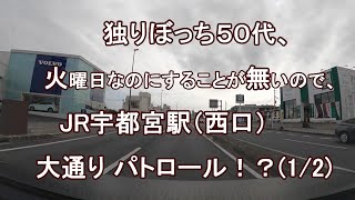 独りぼっち５０代、火曜日なのにすることが無いので、JR宇都宮駅前（西口）大通り パトロール！？（1/2）