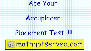 Accuplacer Arithmetic pt II Testprep Exam Practice Math Placement Community College Prep Tips