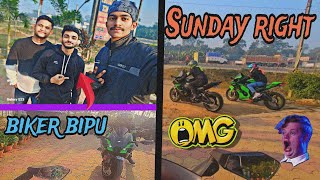 Sunday ride meetup with Biker Bipu 😎 // Santipur Moto Vlog💥 //  #biker #bikerbipu #sundayride #viral