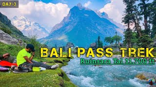 Bali Pass | Ruinsara Tal Trek | Bali Pass Trek | Bali Pass Trek Day -3 | Har Ki Dun | Uttrakhand