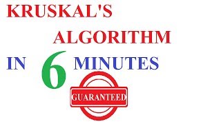 kruskals algorithm | Minimum spanning tree-Greedy method | Data structures