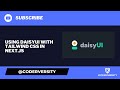 DaisyUI and Tailwind CSS Crash Course | DaisyUI Tutorial for Next.js and React