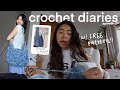 crochet diaries [ep.3]: crochet a summer purse with me (with free pattern)!!