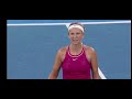 anna kalinskaya vs victoria azarenka throwback brisbane 2024 highlights