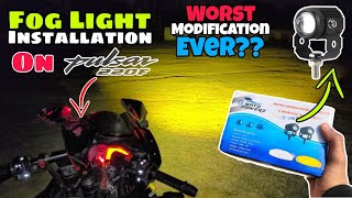 Fog Lights Installation on Pulsar 220F | HJG Mini Drive Fog Lights for Bike