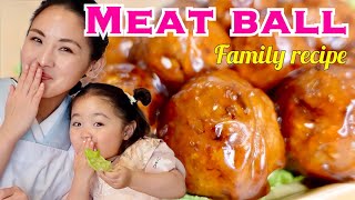 Meatballs with Black Vinegar Sauce | Japanese food