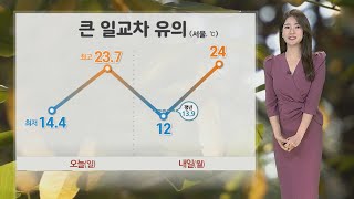 [날씨] 내일 큰 일교차 주의…남은 연휴 대체로 쾌청 / 연합뉴스TV (YonhapnewsTV)