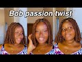 ‼️Kusuka Nywele/Rasta za Passion Twist fupi || cute bob passion twist Tutorial