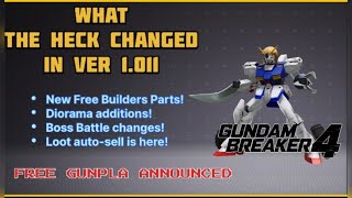 Let’s Yap! Update 1.011! MASSIVE Quality of life changes to loot and building! | Gundam Breaker 4