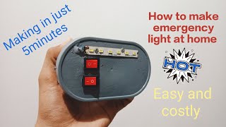 How to make emergency 🔦light 💡 at home 🏠 #youtubevidieos #J. J. Experiment ⚙️