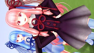 【MMD】琴葉姉妹のミルククラウン・オン・ソーネチカ　[はいてない]