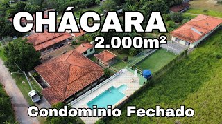 CHÁCARA 2.OOOm²  - R$790mil,  FINANCIA!!! (Porteira Fechada)