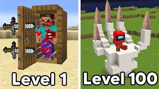 Scary Minecraft Build Hacks From Level 1 to Level 100