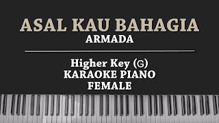 Asal Kau Bahagia (FEMALE KARAOKE PIANO) Armada