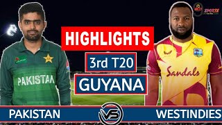 WEST INDIES vs PAKISTAN 3rd T20 HIGHLIGHTS 2021 || WI vs PAK 3RD T20 HIGHLIGHTS