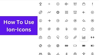 How to use Ion icons in a website