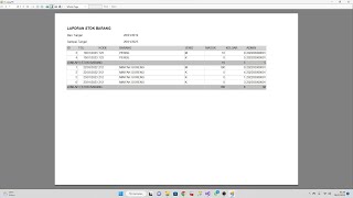 TUTORIAL 42 : Membuat Laporan Stok Barang part 2 \\ RDLC Report Group