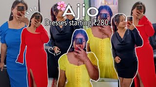 Ajio Dresses Haul 😘 \