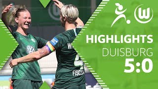 VfL Wolfsburg - MSV Duisburg 5:0 | Highlights | Frauen Bundesliga