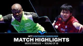 Sora Matsushima vs Quadri Aruna | MS R16 | WTT Contender Zagreb 2024